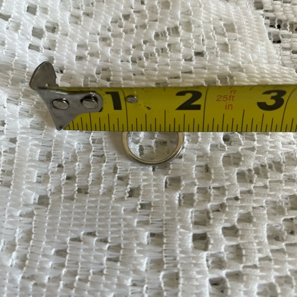 Platinum Diamond Aquamarine emerald cut ring size 7 - Picture 7 of 11